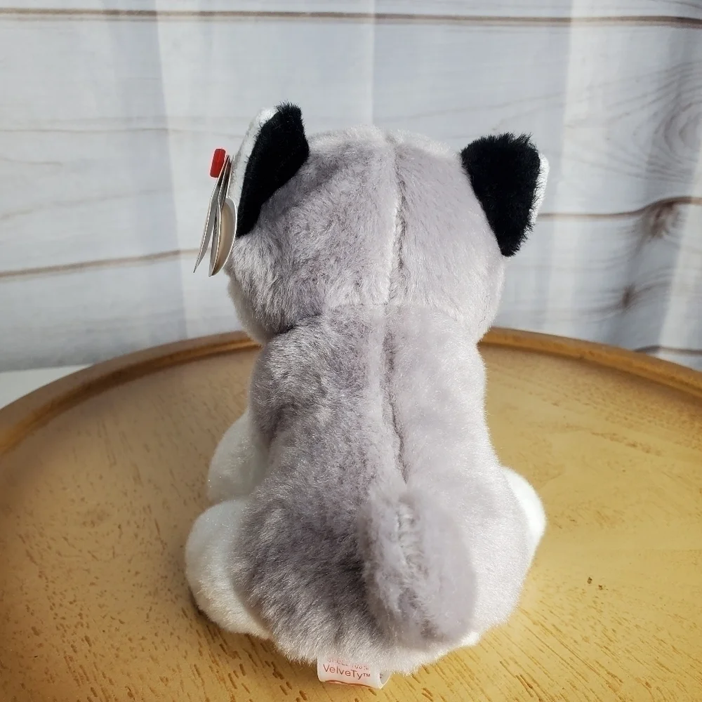TY Beanie Babies Buff The Husky Dog Puppy Gray Small 6